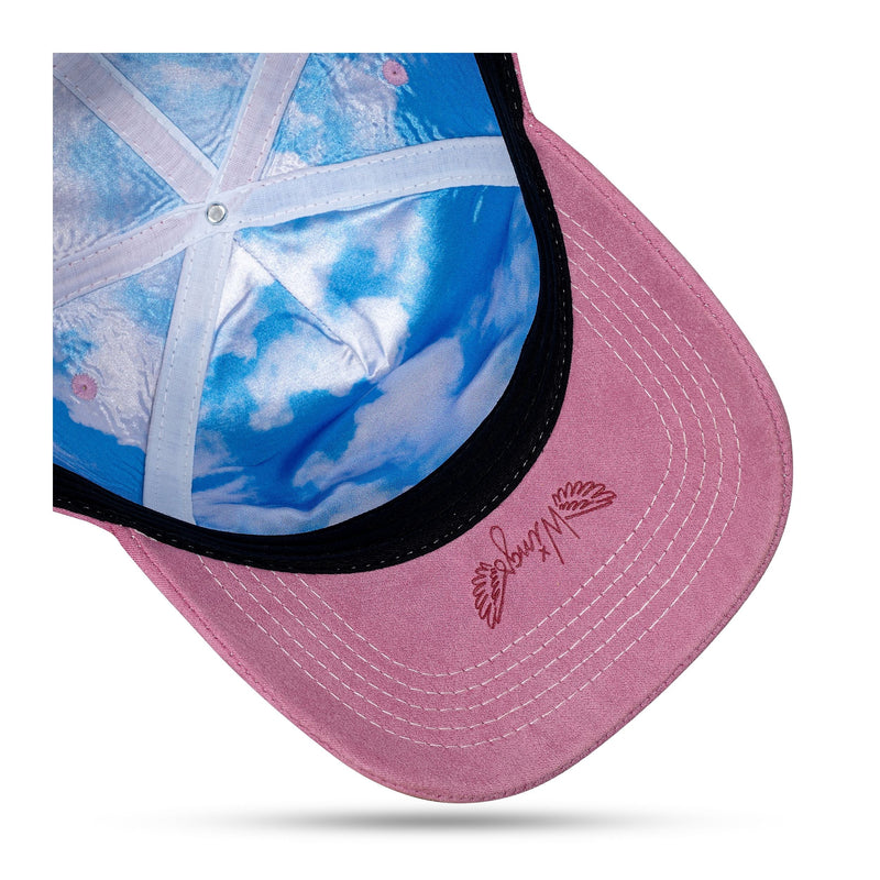 Boné Rosa Claro Snapback Suede New Wings