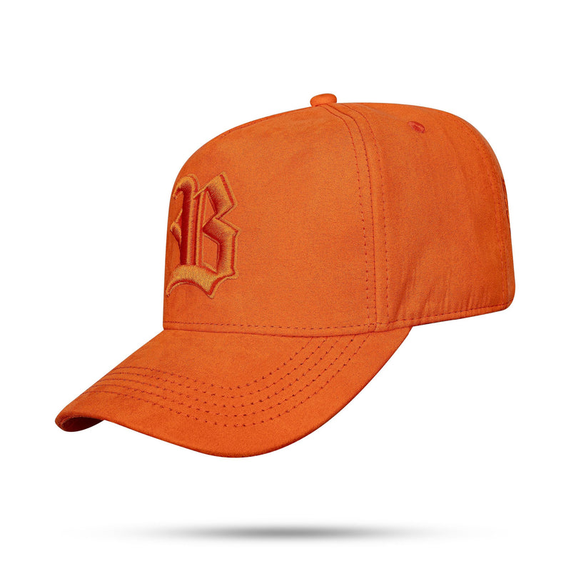 Boné Laranja Snapback Suede New Wings