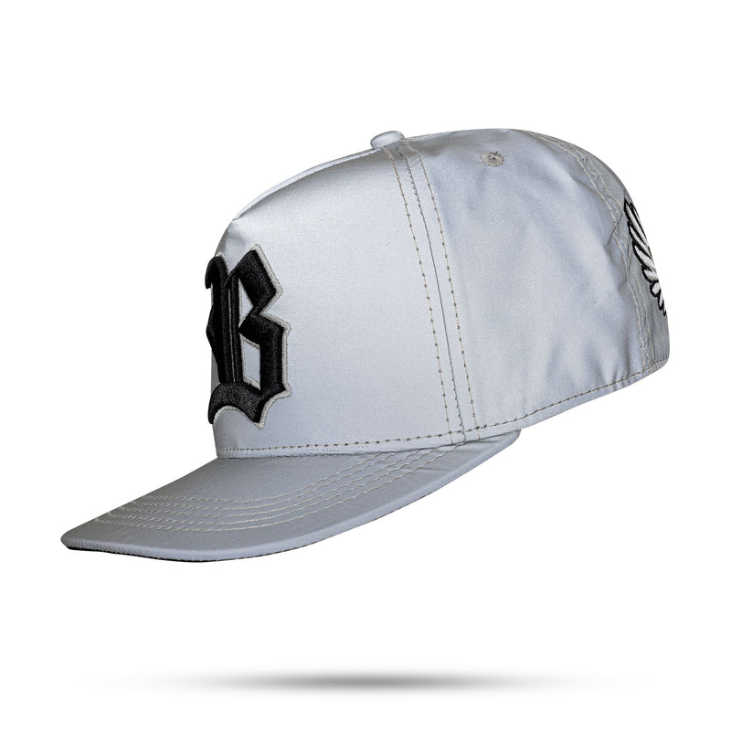 Boné Cinza Reflected Strapback Wings Aba Reta