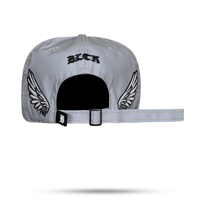 Boné Cinza Reflected Strapback Wings Aba Reta