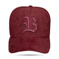 Boné Vinho Snapback Suede New Wings