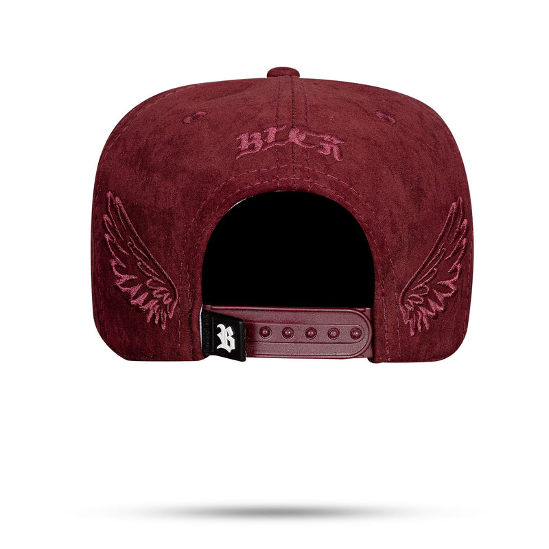 Boné Vinho Snapback Suede New Wings