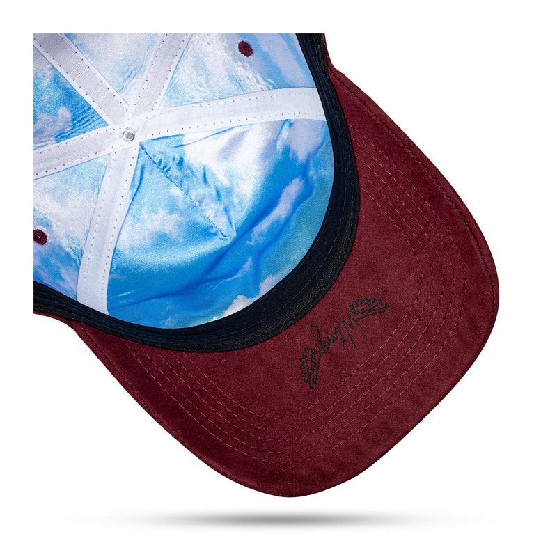 Boné Vinho Snapback Suede New Wings