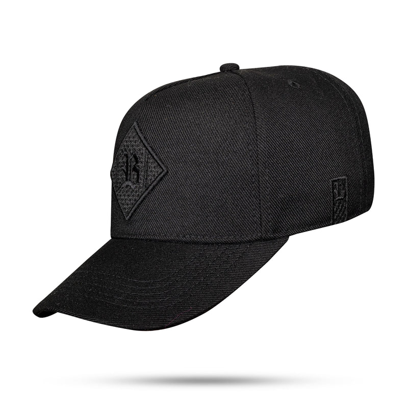 Boné Preto Snapback Logo B Perforated