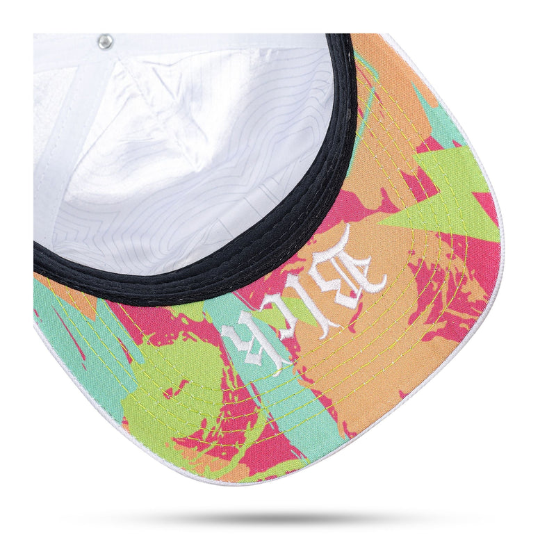 Boné Branco Snapback Logo Watercolors