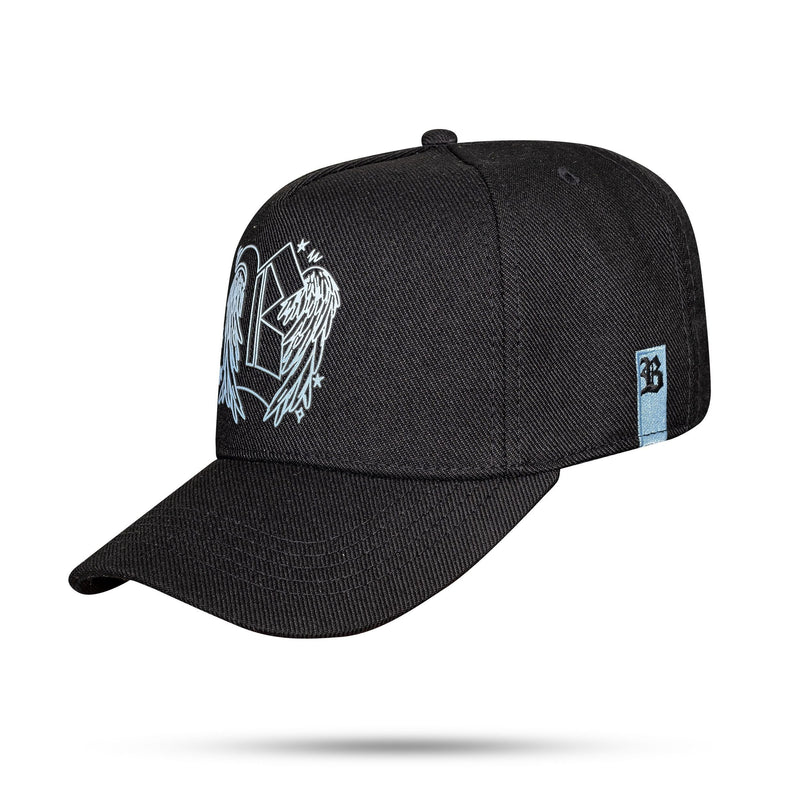 Boné Preto Snapback 01 Wings