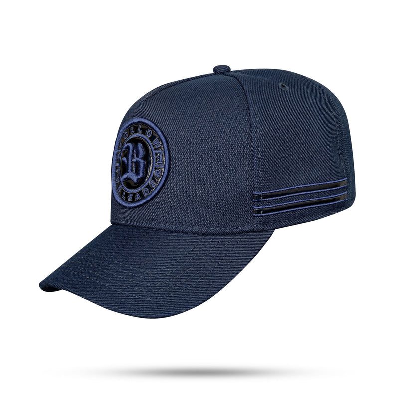 Boné Azul Marinho Snapback Follow Holográfico Preto