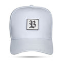 Boné Branco Snapback Quadrado Metal White