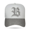 Boné Branco Snapback Aba Shine Prata