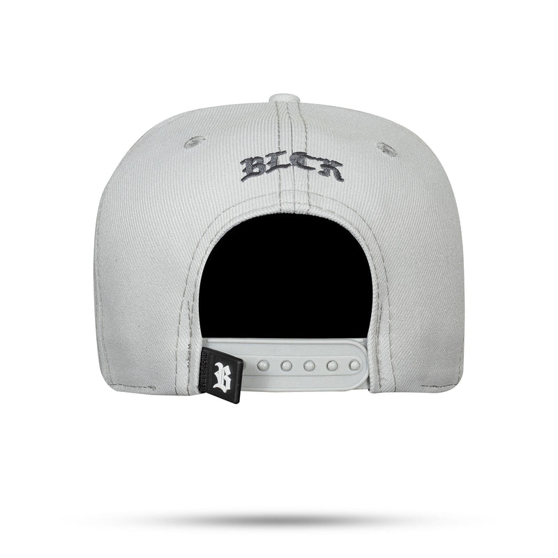 Boné Branco Snapback Aba Shine Prata