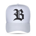 Boné Branco Snapback Trucker Laser Logo Preto