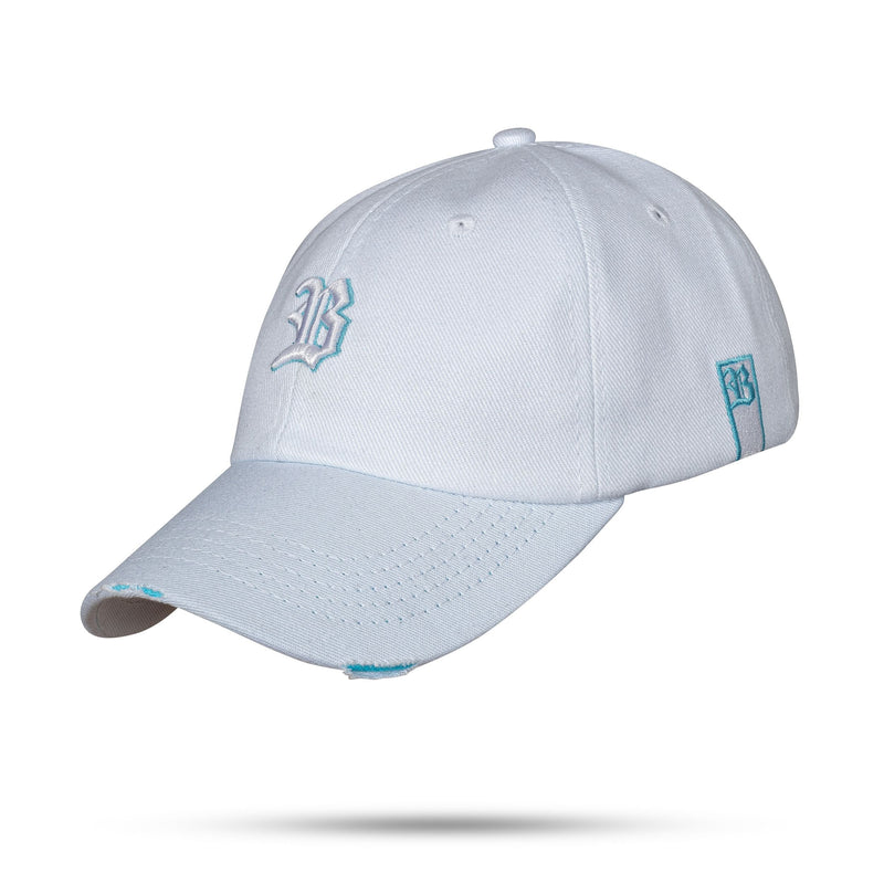 Boné Branco Dad Hat Countour Destroyer Azul