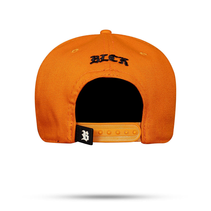 Boné Laranja Snapback Logo Countour Destroyer Preto