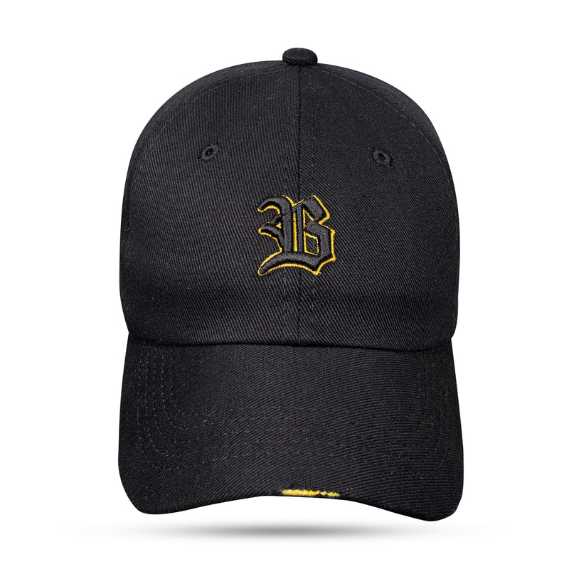 Boné Preto Dad Hat Countour Destroyer Amarelo