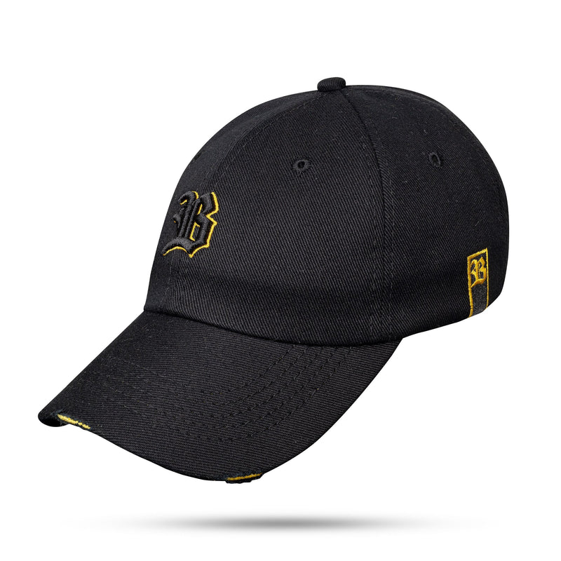 Boné Preto Dad Hat Countour Destroyer Amarelo