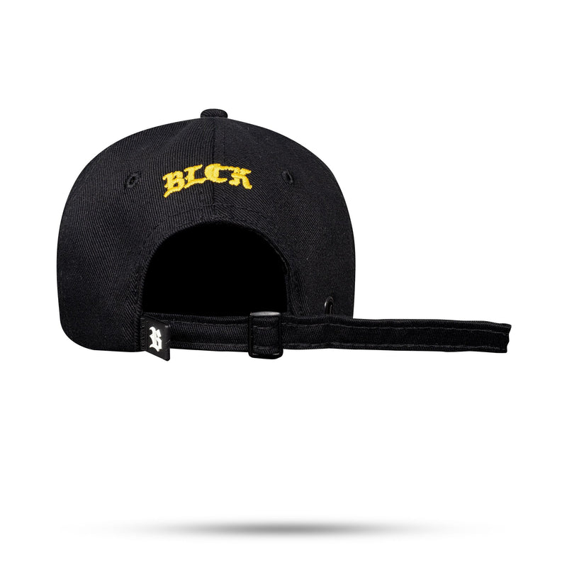 Boné Preto Dad Hat Countour Destroyer Amarelo