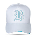 Boné Branco Snapback Logo Countour Destroyer Azul