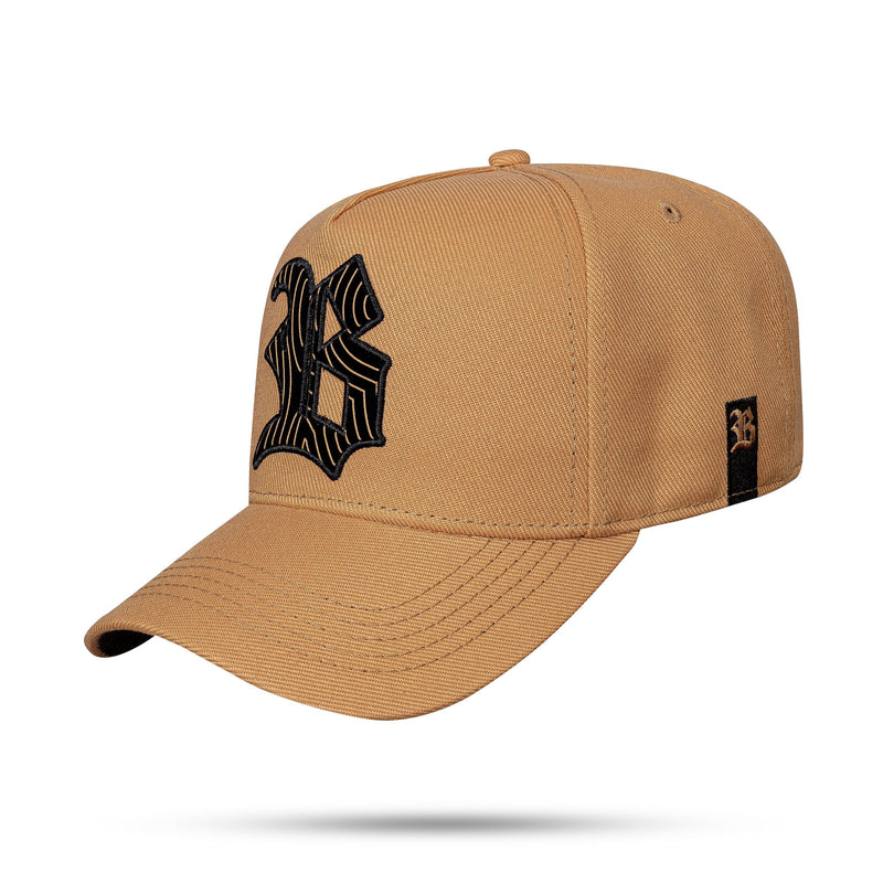 Boné Caramelo Snapback Logo Listras