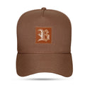 Boné Marrom Chocolate Snapback Quadrado Fosco