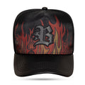 Boné Preto Snapback Fogo Vermelho