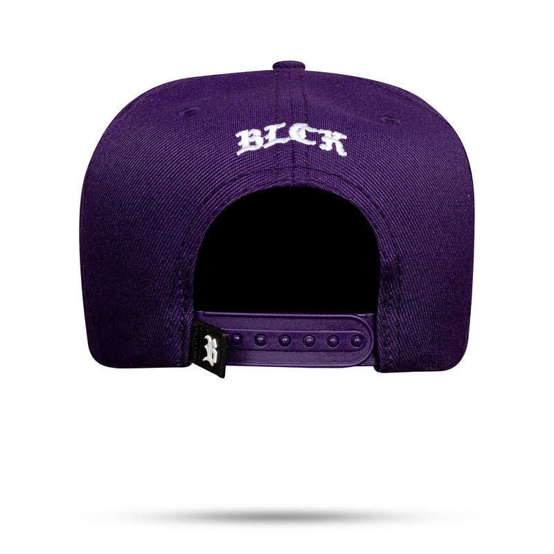 Boné Charlie Brown Jr. - Roxo Snapback Sk8 Branco - Blck Brasil