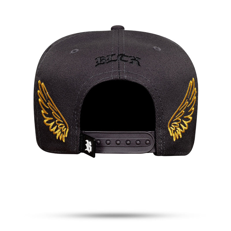 Boné Charlie Brown Jr. - Cinza Snapback Wings - Blck Brasil