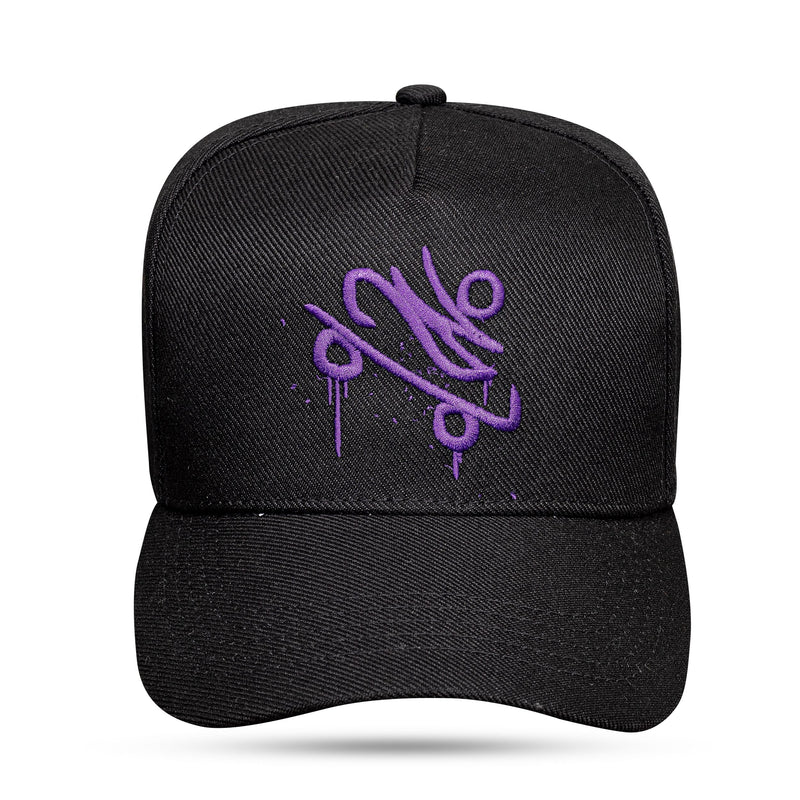 Boné Charlie Brown Jr. - Preto Snapback Sk8 Roxo - Blck Brasil