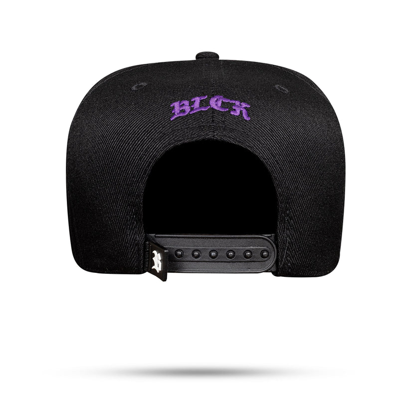 Boné Charlie Brown Jr. - Preto Snapback Sk8 Roxo - Blck Brasil