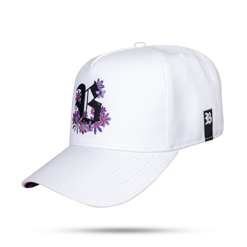 Boné Branco Snapback All Flowers