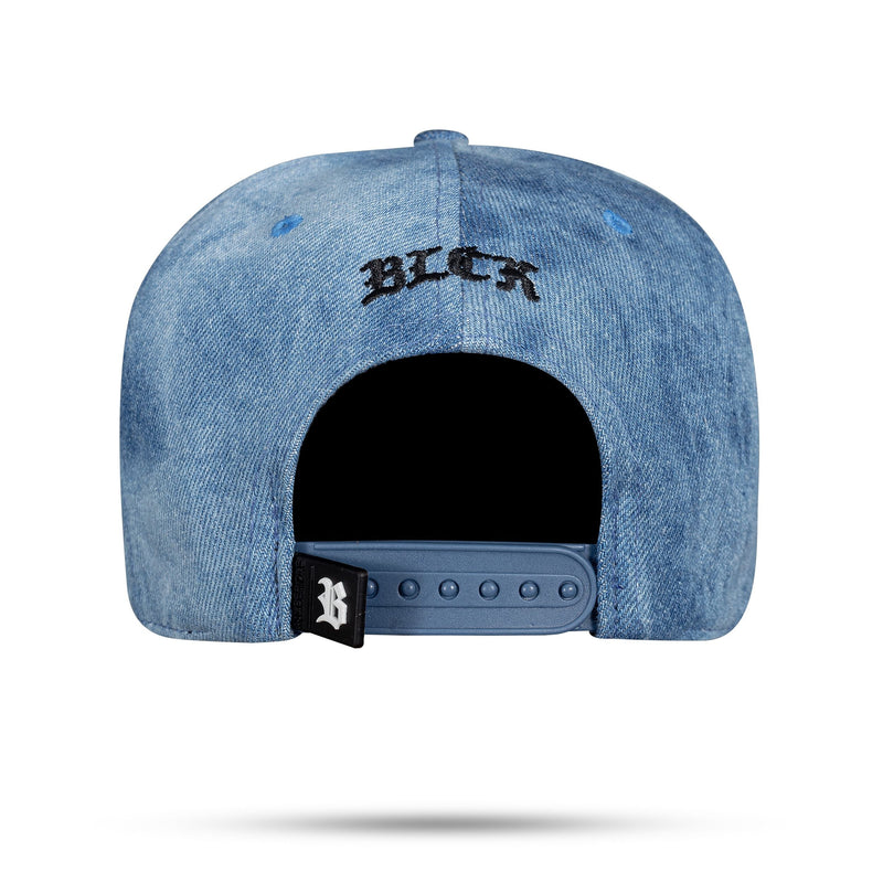 Boné Jeans Snapback Claro Logo Small Preto