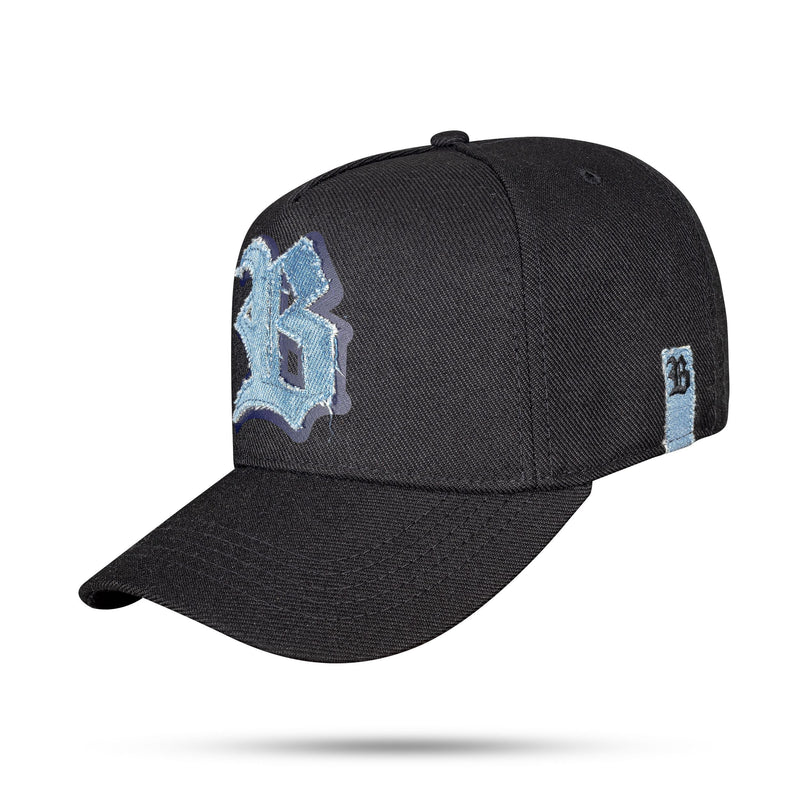 Boné Preto Snapback Logo Small Jeans