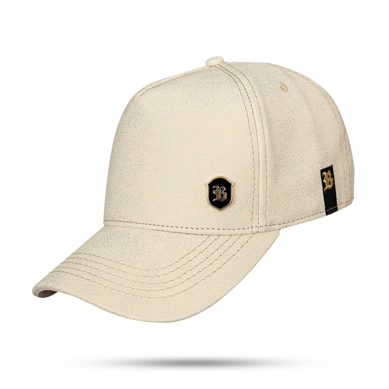 Boné Creme Snapback Galáxia Logo Shield