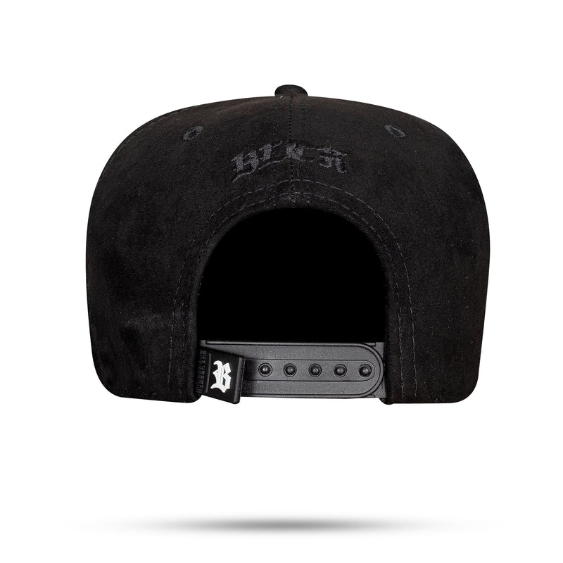 Boné Preto Snapback Suede Logo Beer