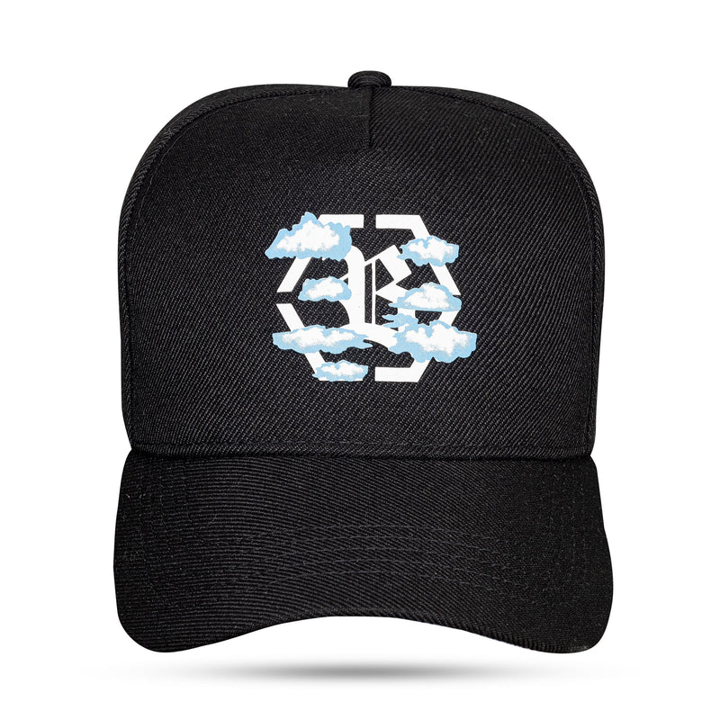 Boné Preto Snapback Cloud