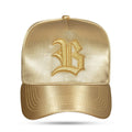 Boné Dourado Snapback Luminus Logo B Alto Relevo