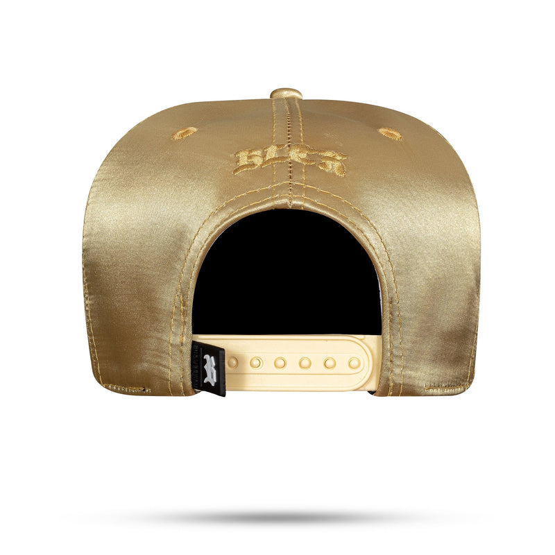 Boné Dourado Snapback Luminus Logo B Alto Relevo