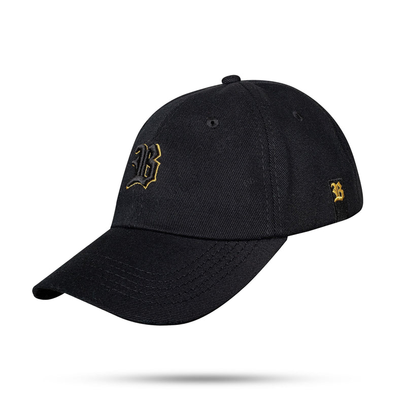 Boné Preto Dad Hat Alto Relevo Contour