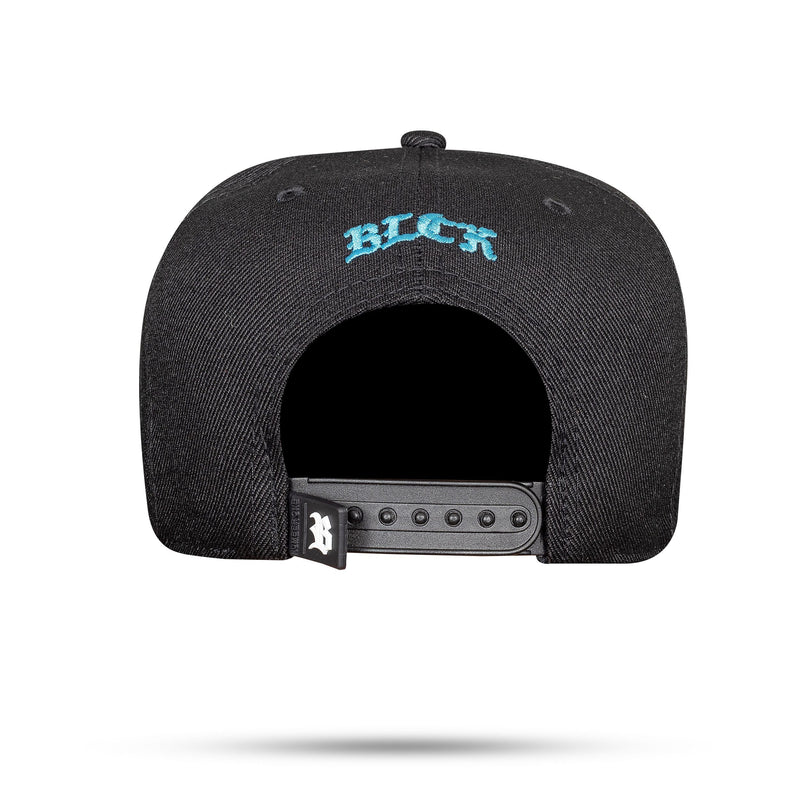 Boné Kids Preto Snapback Contra Aba Blessed Azul