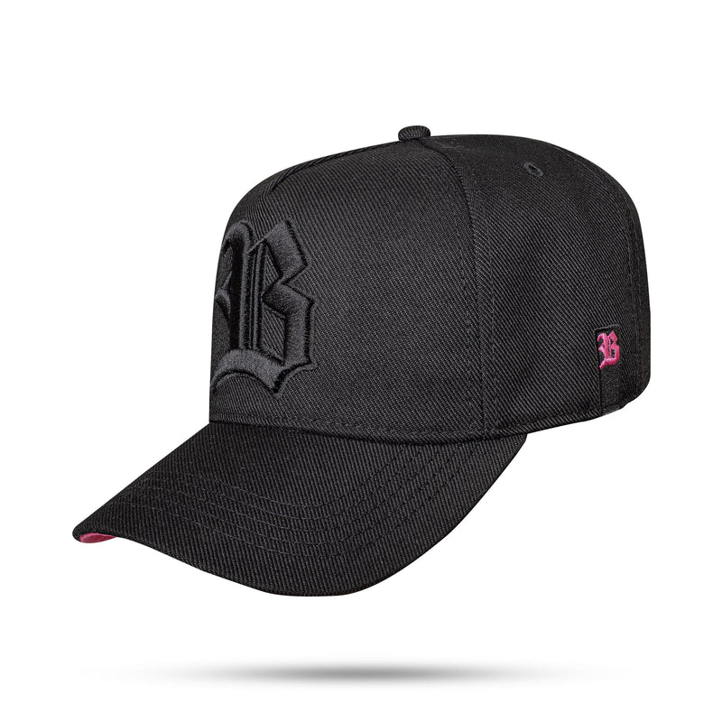 Boné Kids Preto Snapback Contra Aba Blessed Pink