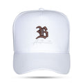 Boné Branco Snapback Authentic B Marrom