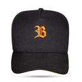 Boné Preto Snapback Authentic B Laranja