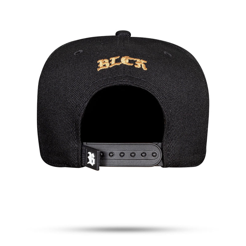 Boné Preto Snapback Authentic B Caramelo