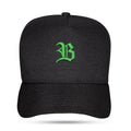 Boné Preto Snapback Authentic B Verde