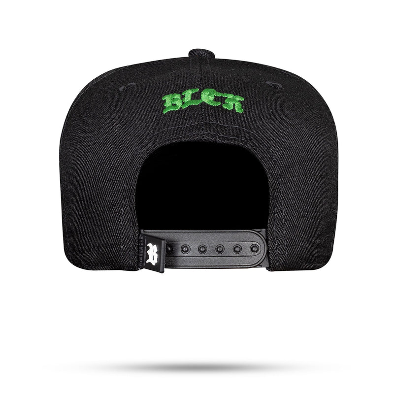 Boné Preto Snapback Authentic B Verde