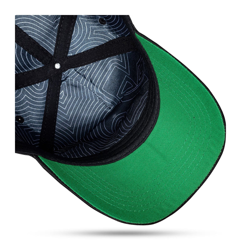 Boné Preto Snapback Authentic B Verde