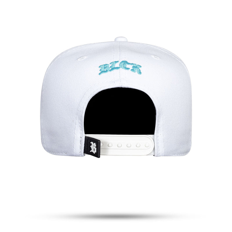 Boné Branco Snapback Authentic B Azul