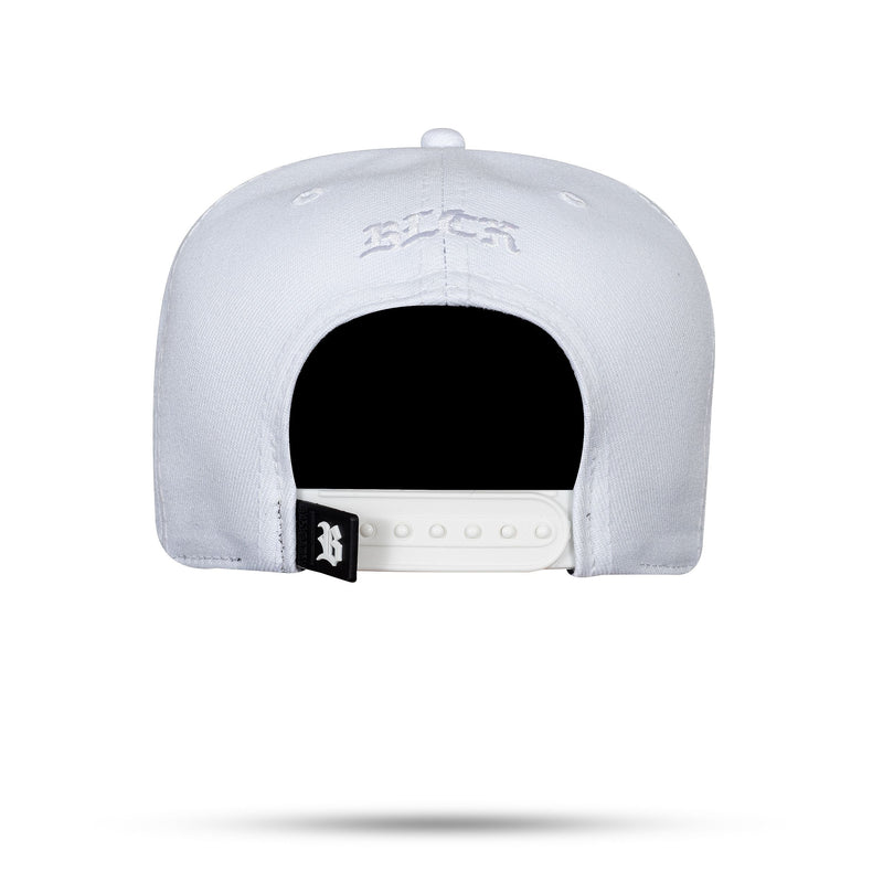 Boné Branco Snapback Zero Um Azul