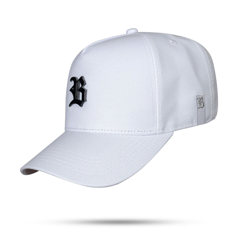 Boné Branco Snapback Metal Camuflado