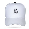 Boné Branco Snapback Logo Couro