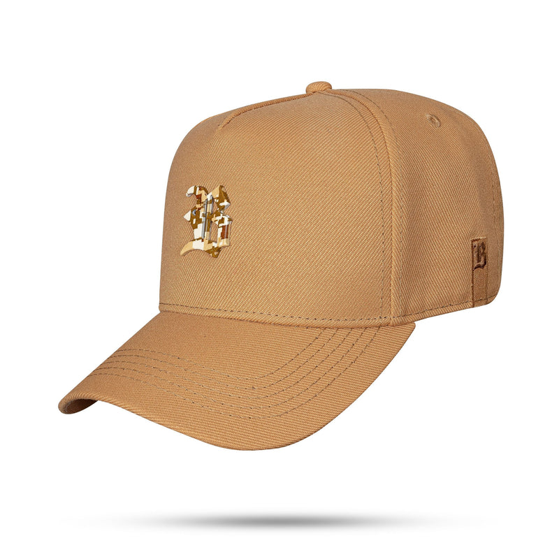 Boné Caramelo Snapback Metal Camuflado